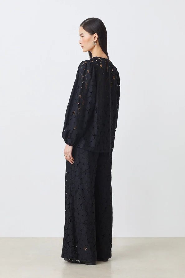 SUNCOO Lily Lace Blouse - Capri by Sunset & Co.