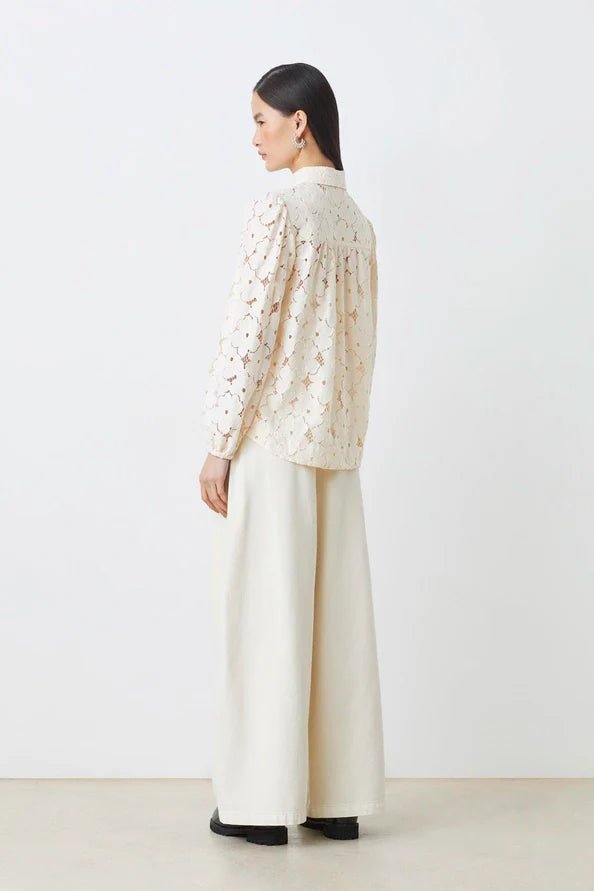 SUNCOO Lamour Lace Blouse - Capri by Sunset & Co.