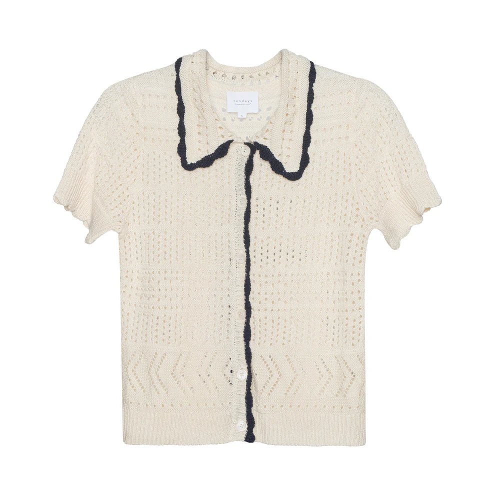 Sundays Agnes Sweater Polo - Capri by Sunset & Co.