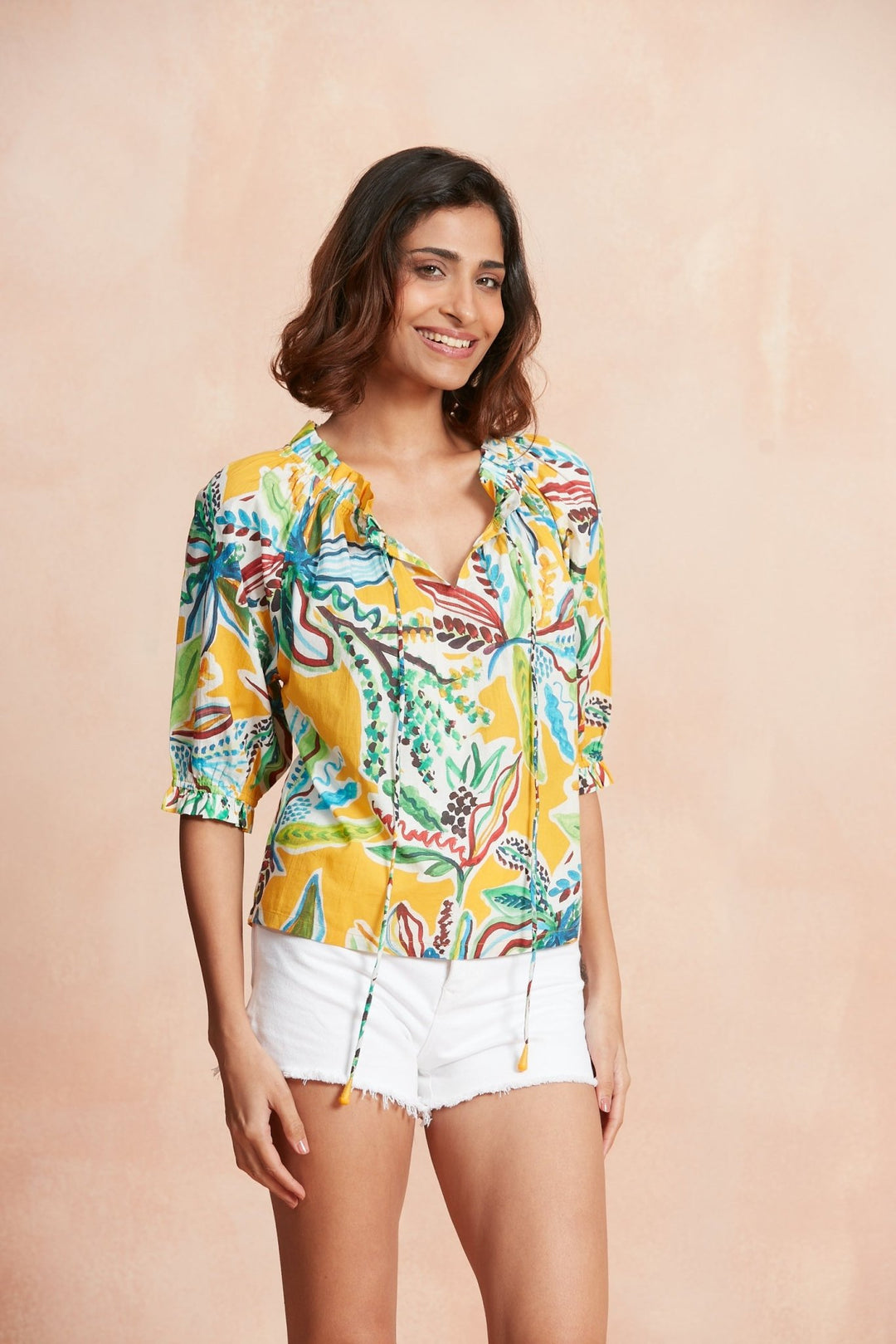 Ro's Garden Havana Top - Capri by Sunset & Co.