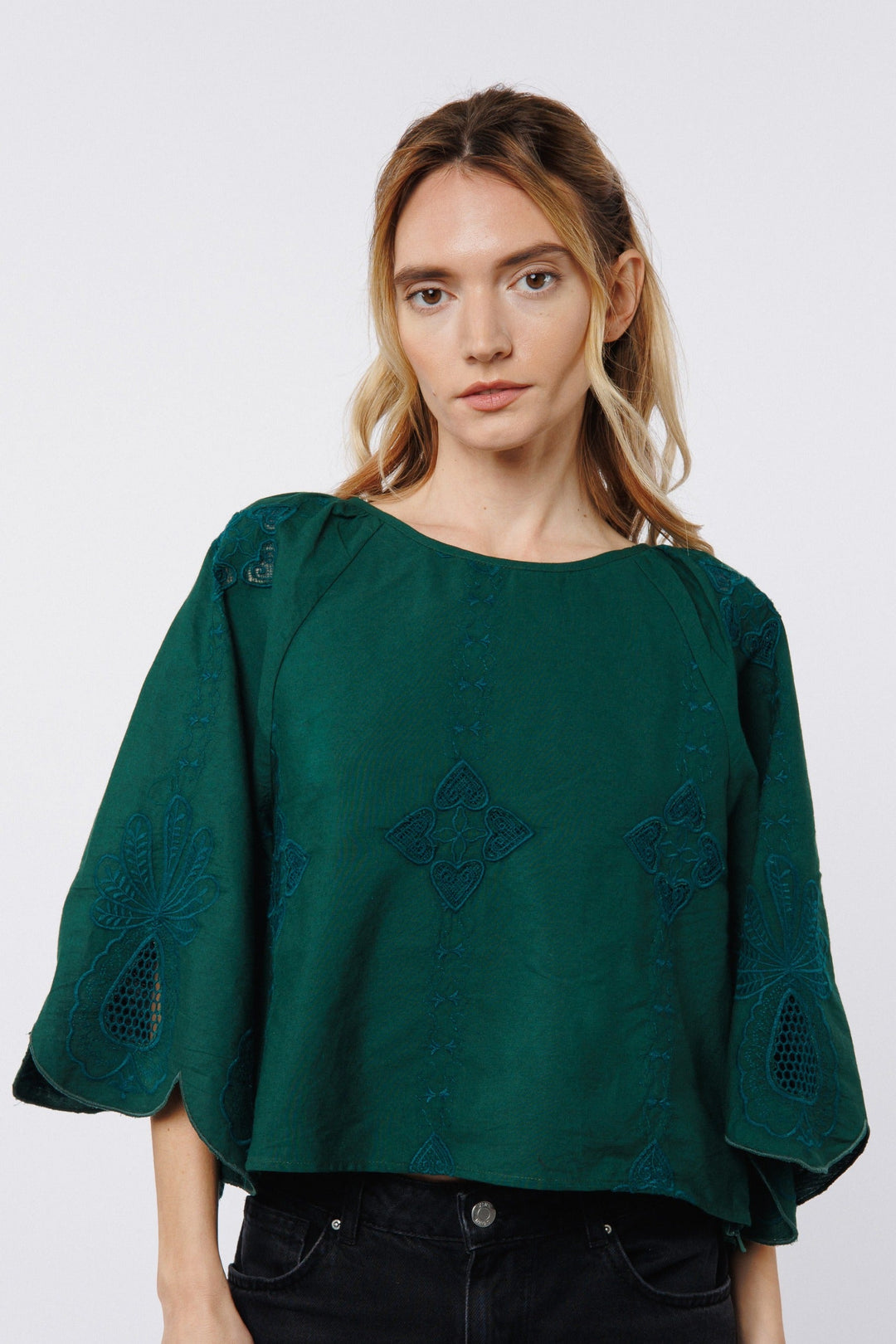 CIEBON Roxanne Embroidered Top