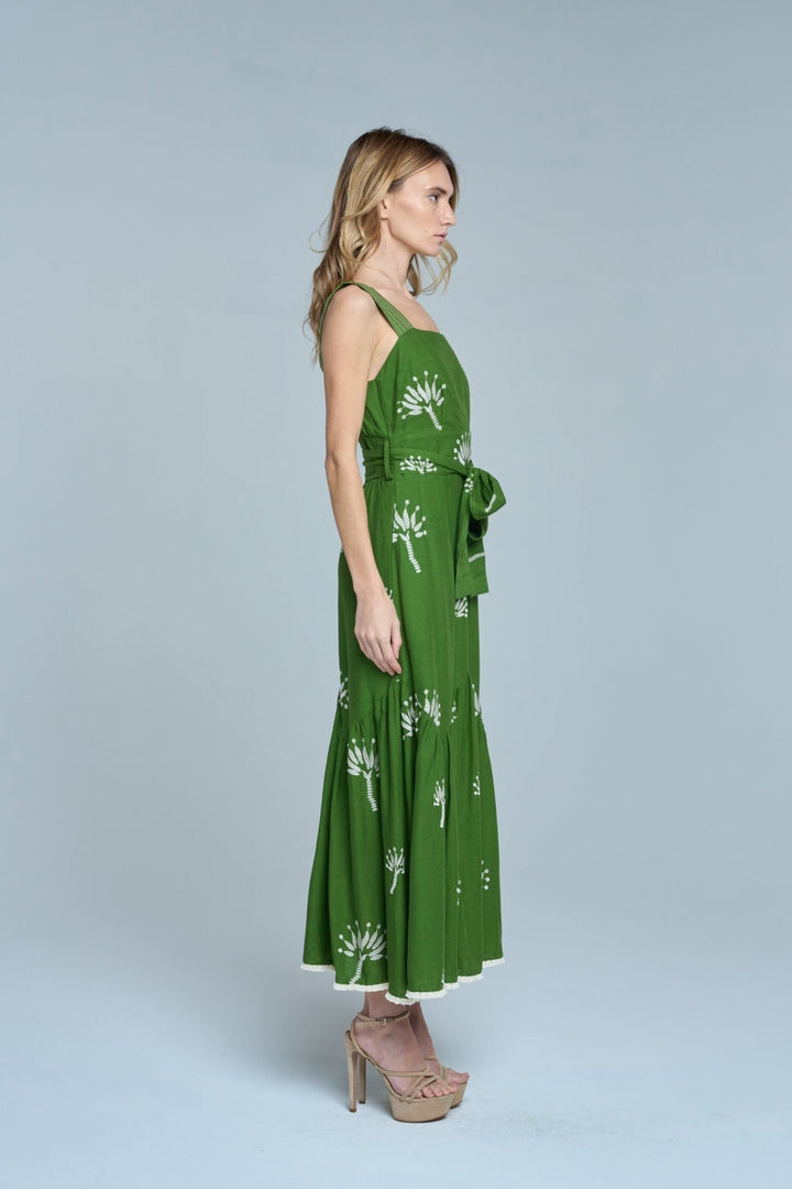 CIEBON Sadira Embroidered Midi Dress - Capri by Sunset & Co.