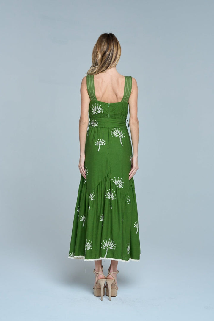 CIEBON Sadira Embroidered Midi Dress - Capri by Sunset & Co.