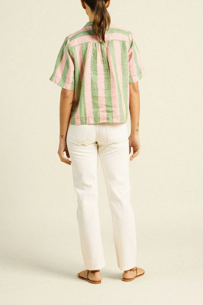 Trovata Cora Shirt - Capri by Sunset & Co.