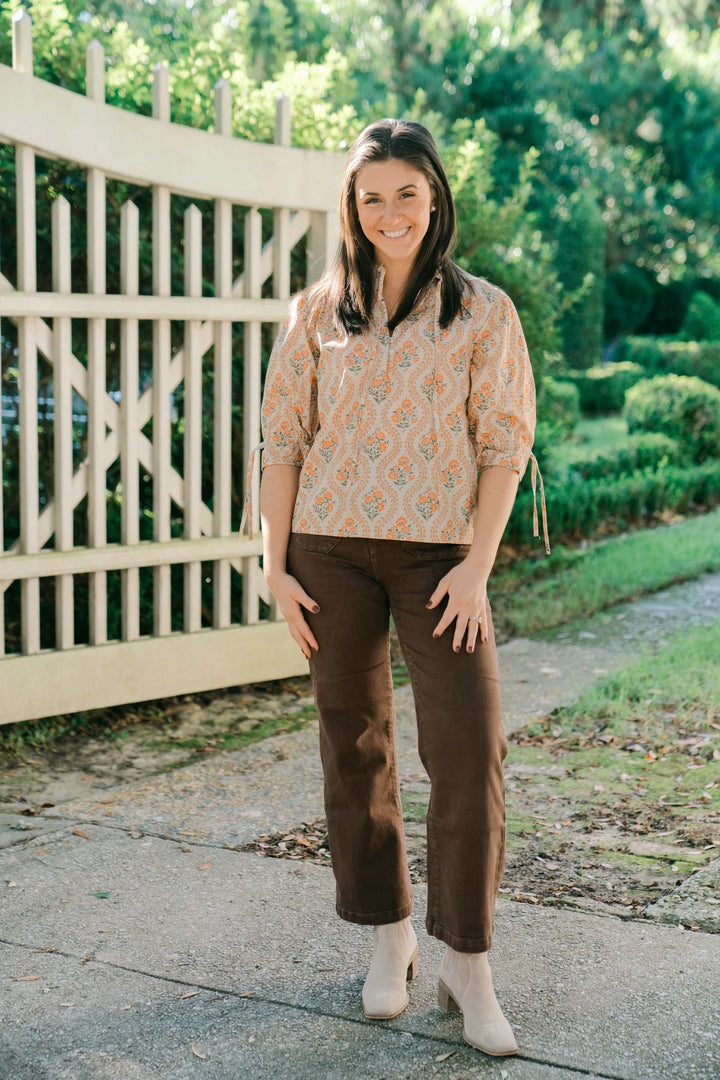 Marigold Cara Blouse - Capri by Sunset & Co.