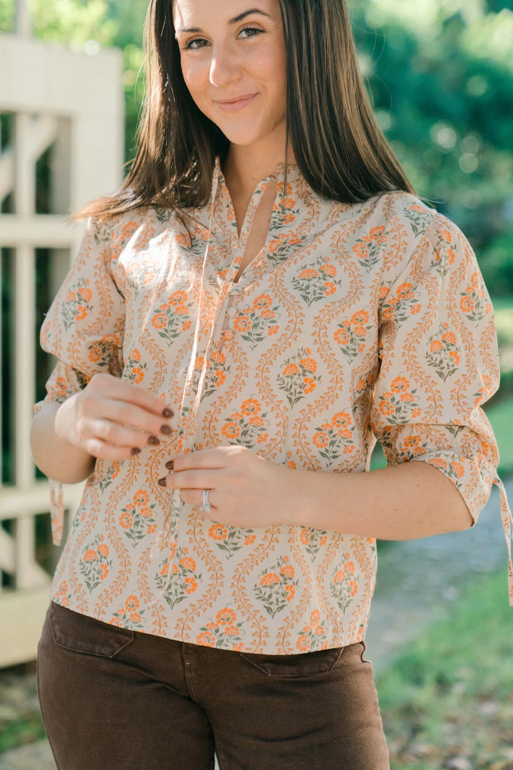 Marigold Cara Blouse - Capri by Sunset & Co.