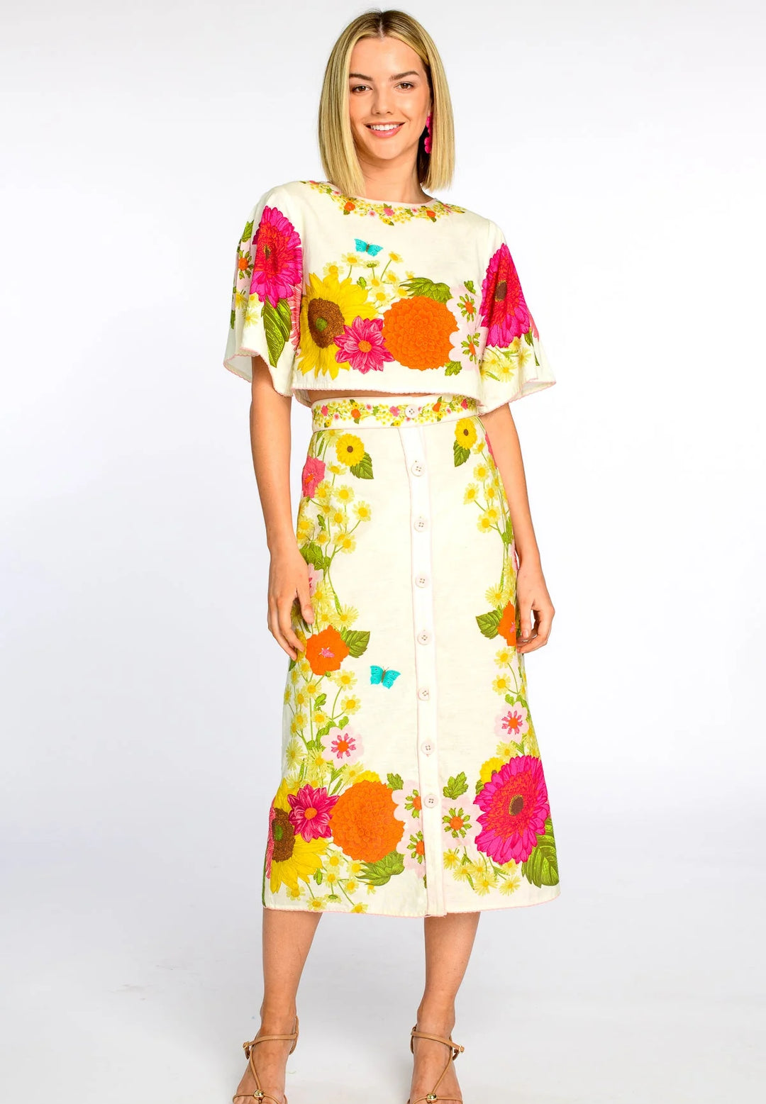 Elizabeth James the Label Frannie Skirt - Capri by Sunset & Co.