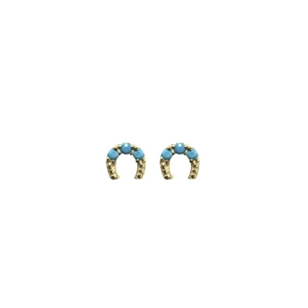 Accessory Concierge Mini Horseshoe Studs - Capri by Sunset & Co.