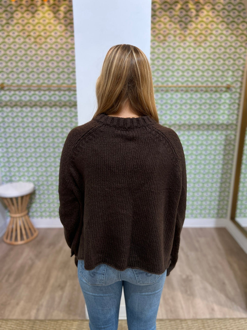 Wooden Ships Chunky Star Crew Sweater - Capri by Sunset & Co.