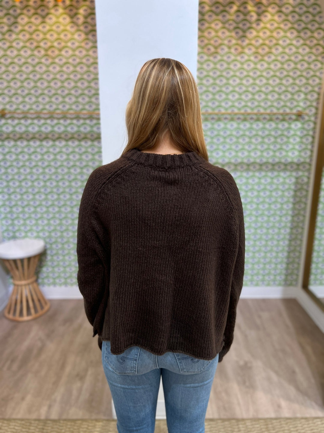 Wooden Ships Chunky Star Crew Sweater - Capri by Sunset & Co.