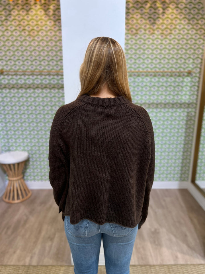 Wooden Ships Chunky Star Crew Sweater - Capri by Sunset & Co.