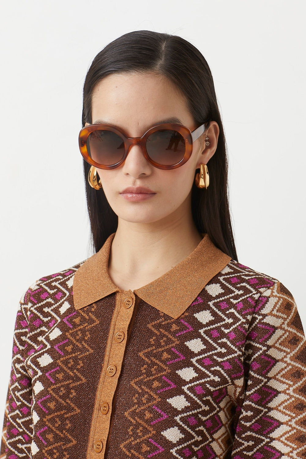 SUNCOO Palmer Polo Top - Capri by Sunset & Co.