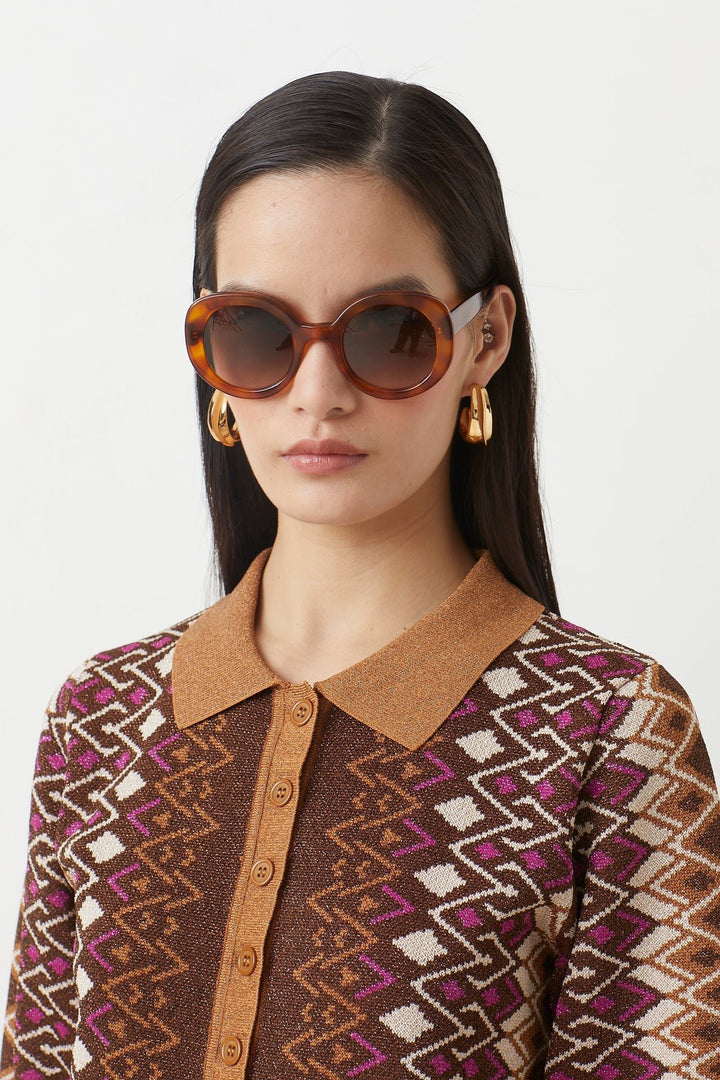 SUNCOO Palmer Polo Top - Capri by Sunset & Co.