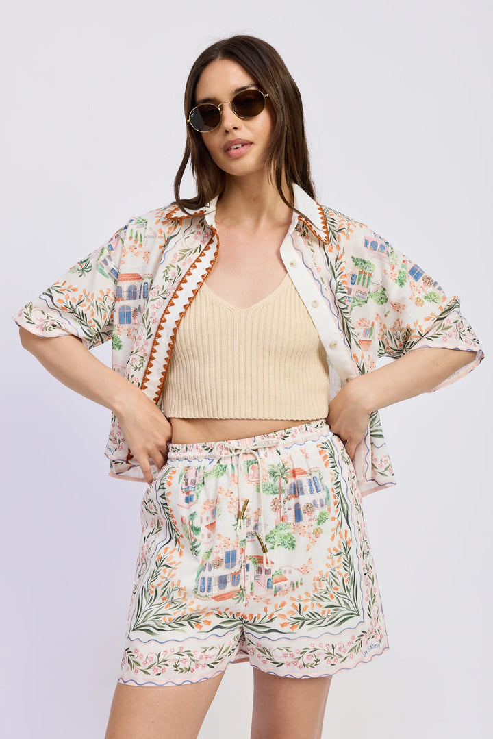 En Saison Alaia Shorts - Capri by Sunset & Co.