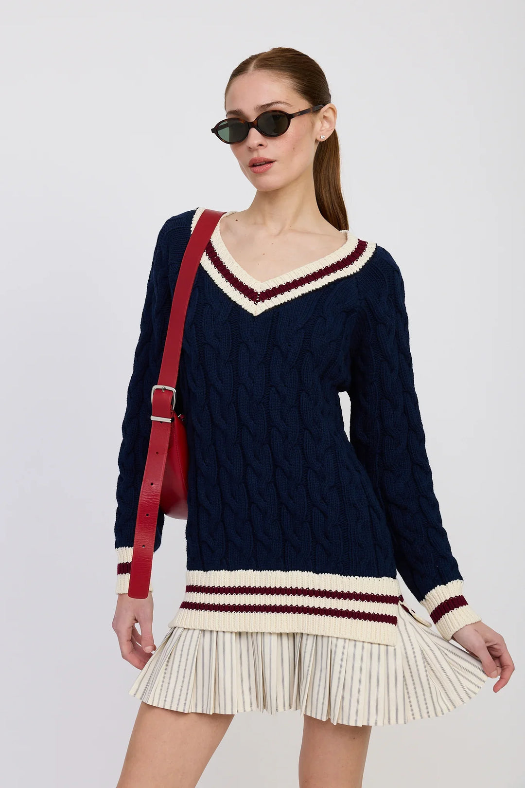 En Saison Knox Mixed Media Mini Dress - Capri by Sunset & Co.