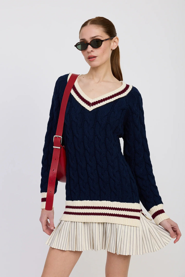 En Saison Knox Mixed Media Mini Dress - Capri by Sunset & Co.