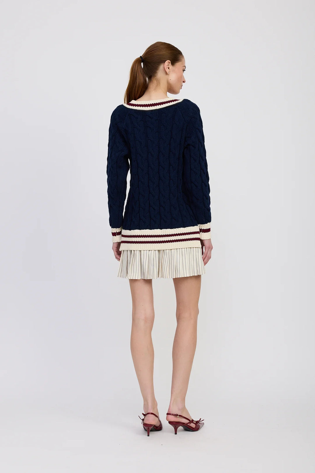 En Saison Knox Mixed Media Mini Dress - Capri by Sunset & Co.