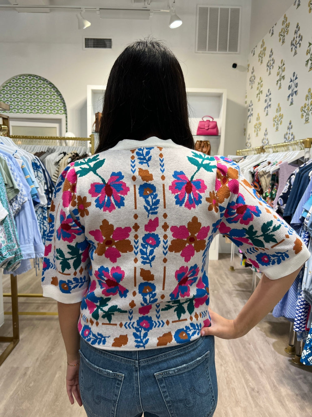 THML Short Sleeve Knit Top - Capri by Sunset & Co.