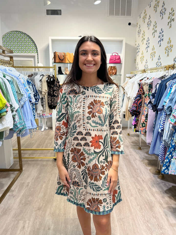 Spartina Island Fringe Dress - Capri by Sunset & Co.