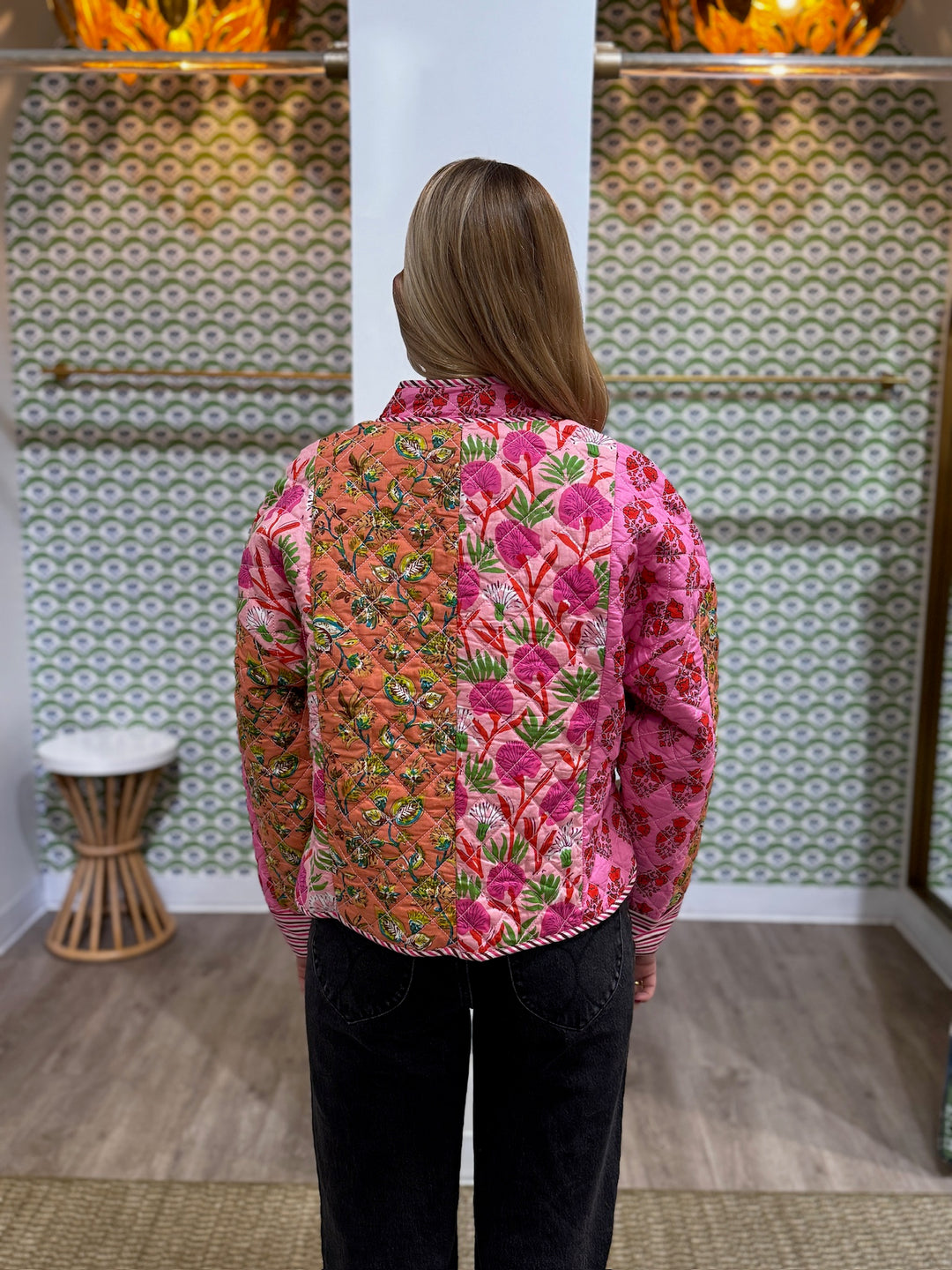 THML Patchwork Quilted Jacket - Capri by Sunset & Co.