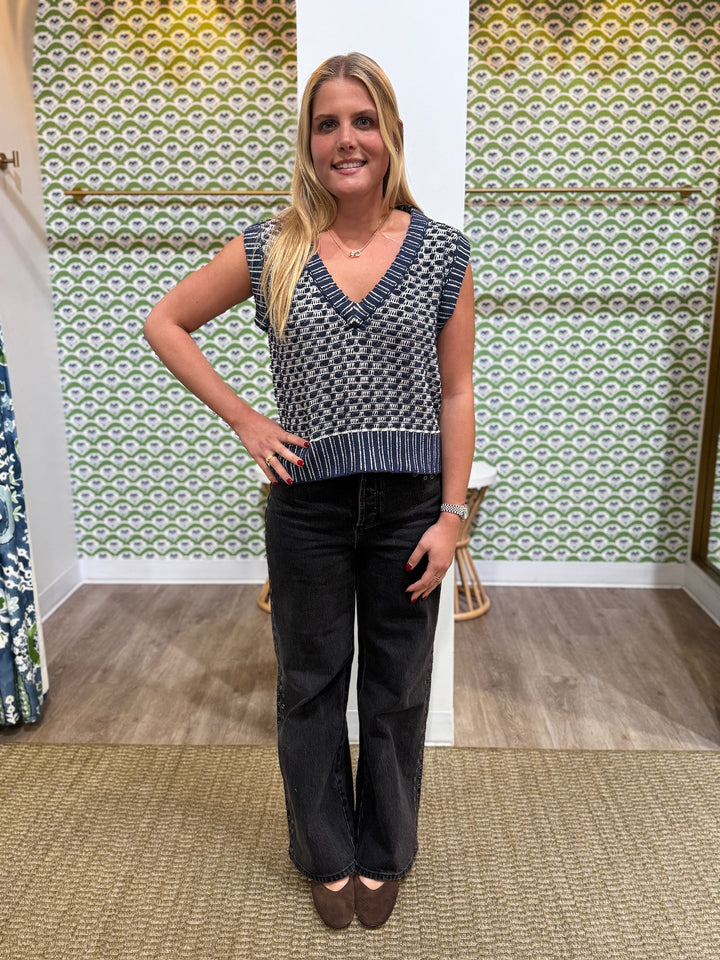 Spartina Molly Sweater Vest - Capri by Sunset & Co.