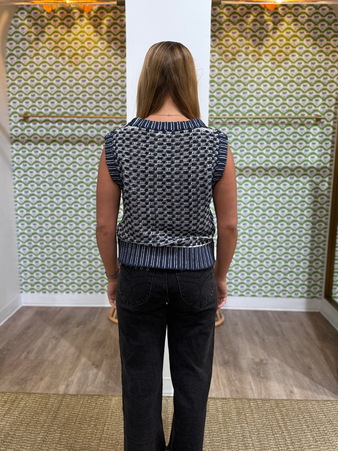 Spartina Molly Sweater Vest - Capri by Sunset & Co.