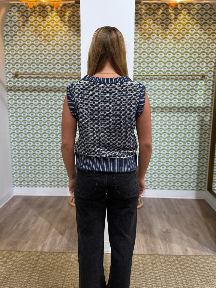 Spartina Molly Sweater Vest - Capri by Sunset & Co.