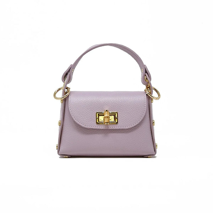 German Fuentes Leather Bamboo Bag - Capri by Sunset & Co.