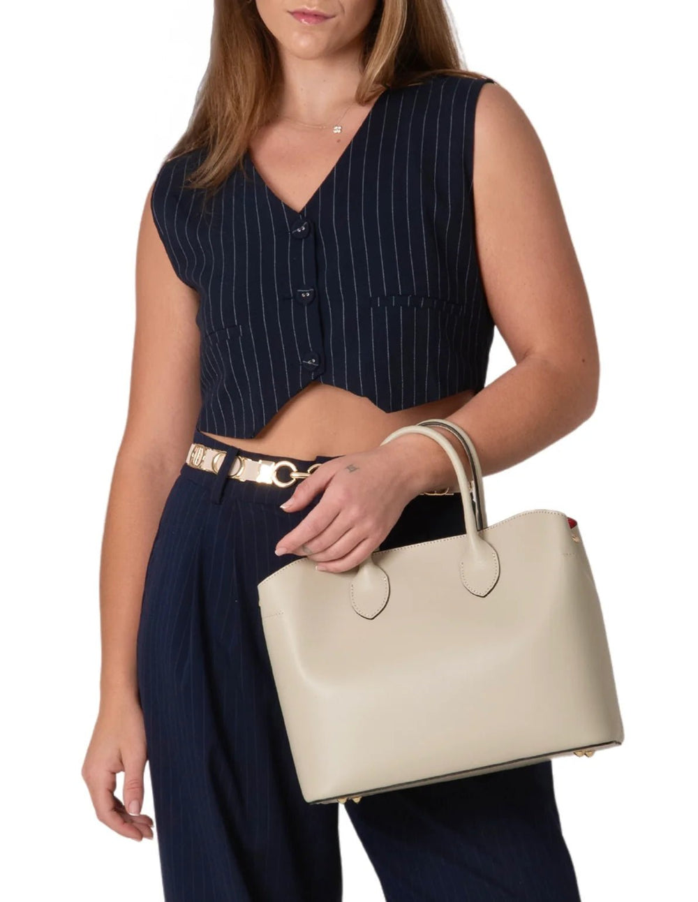 German Fuentes Leather Tote Bag - Capri by Sunset & Co.