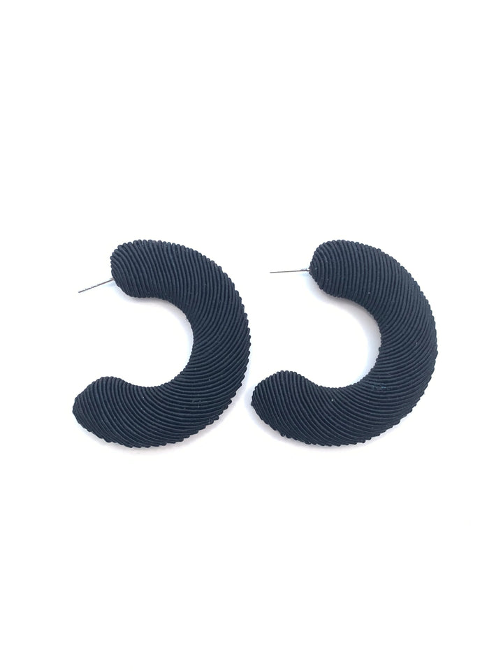 Accessory Jane Large Corded Hoops - Capri by Sunset & Co.