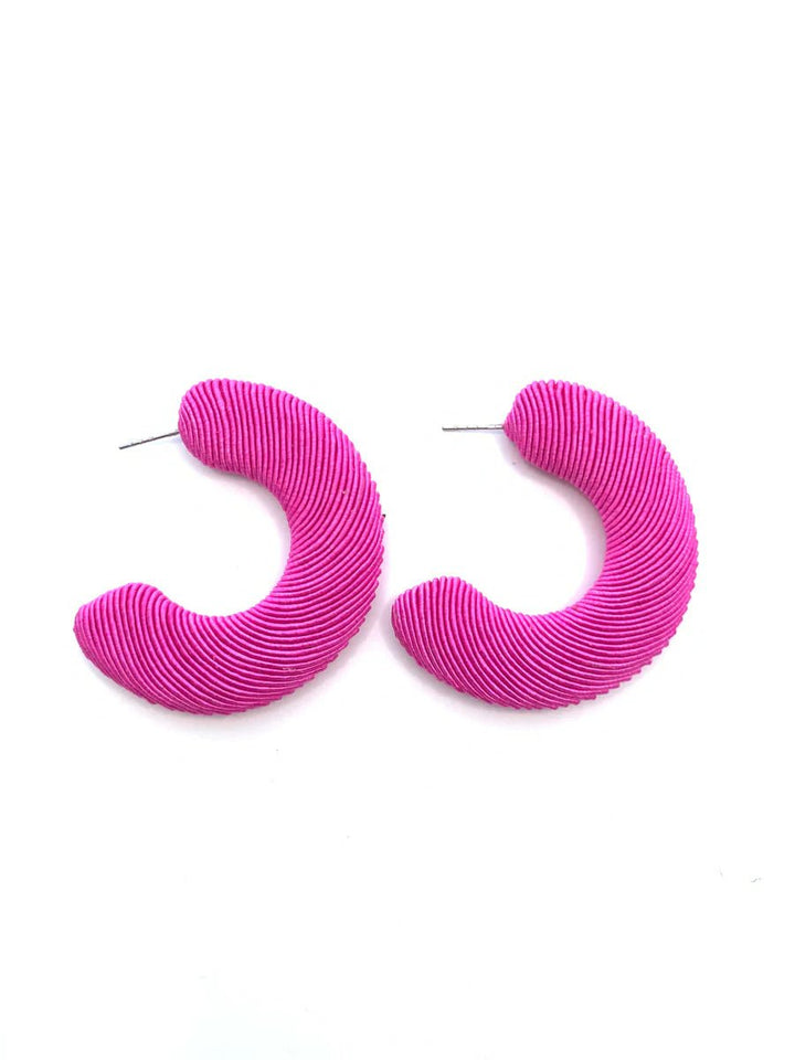 Accessory Jane Large Corded Hoops - Capri by Sunset & Co.