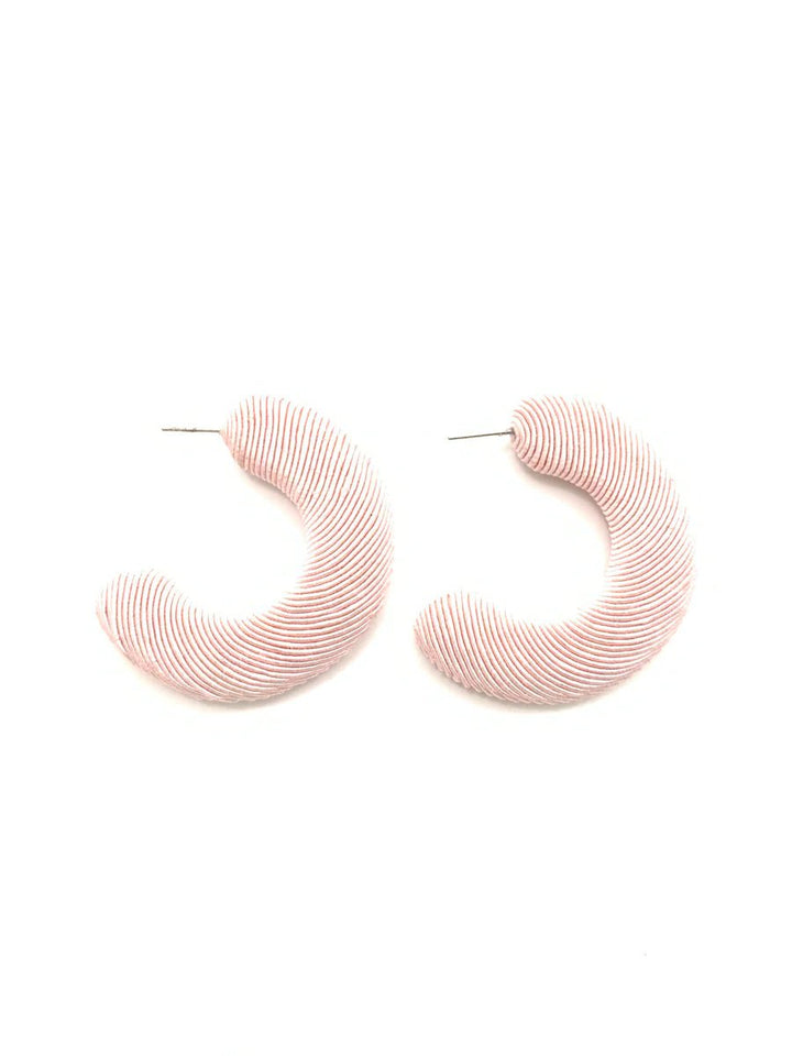 Accessory Jane Large Corded Hoops - Capri by Sunset & Co.