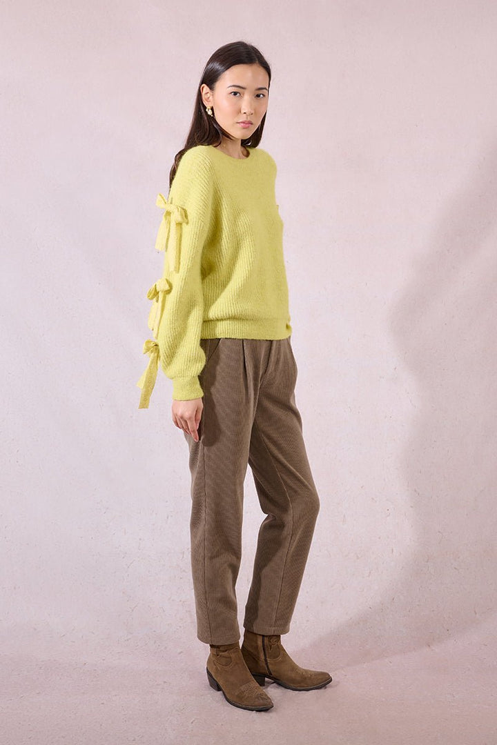 Molly Bracken Bow Sleeve Sweater - Capri by Sunset & Co.