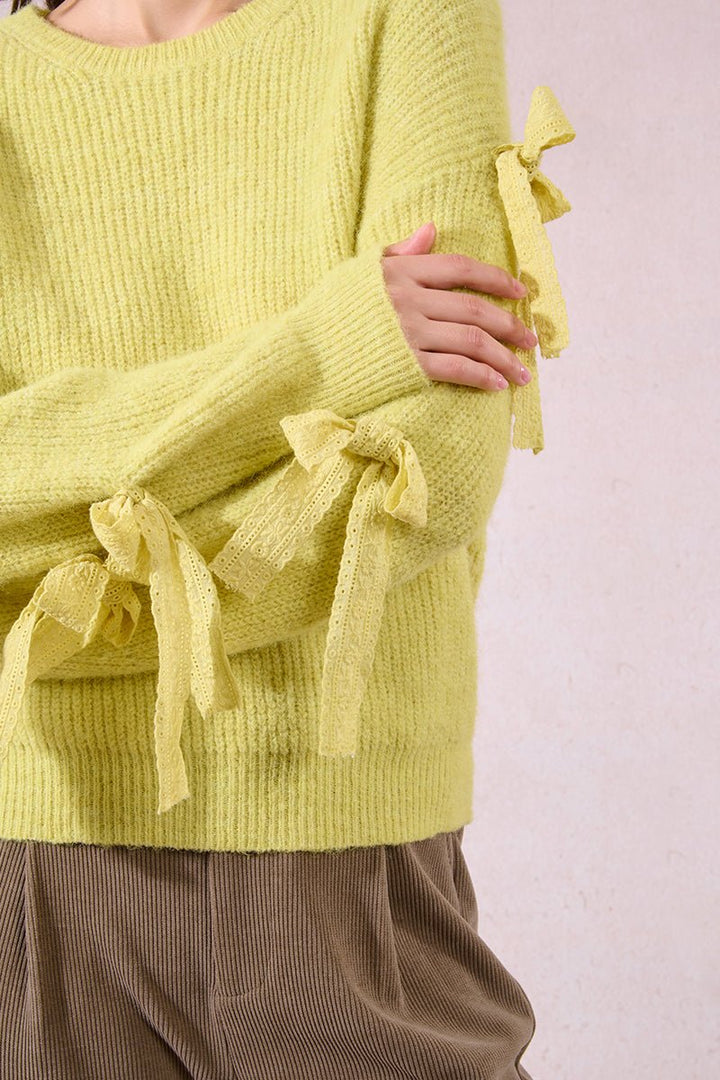 Molly Bracken Bow Sleeve Sweater - Capri by Sunset & Co.