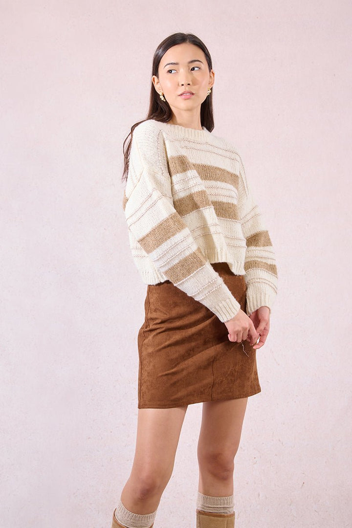Molly Bracken Chunky Stripe Sweater - Capri by Sunset & Co.