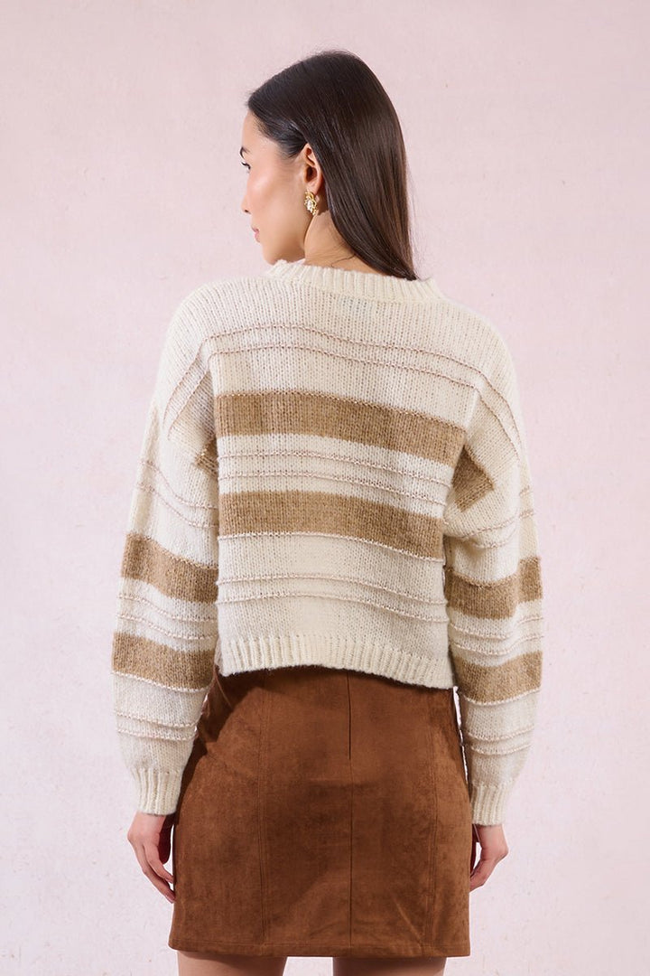 Molly Bracken Chunky Stripe Sweater - Capri by Sunset & Co.