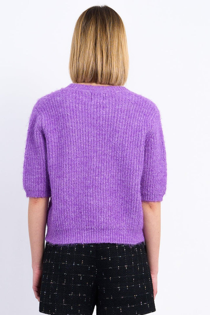 Molly Bracken Short Sleeve Knit Sweater - Capri by Sunset & Co.