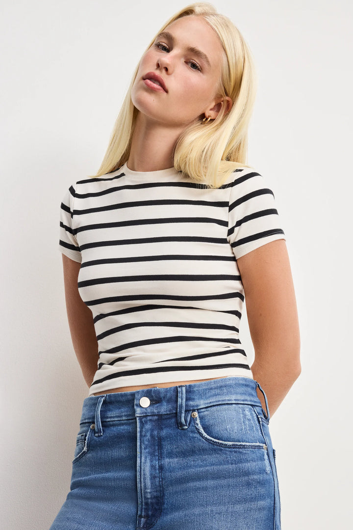 Good American Super Stretch Baby Tee - Capri by Sunset & Co.