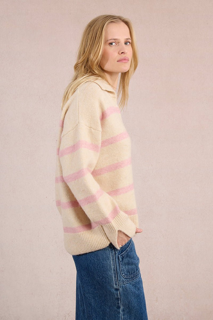 Molly Bracken Collared Sweater - Capri by Sunset & Co.