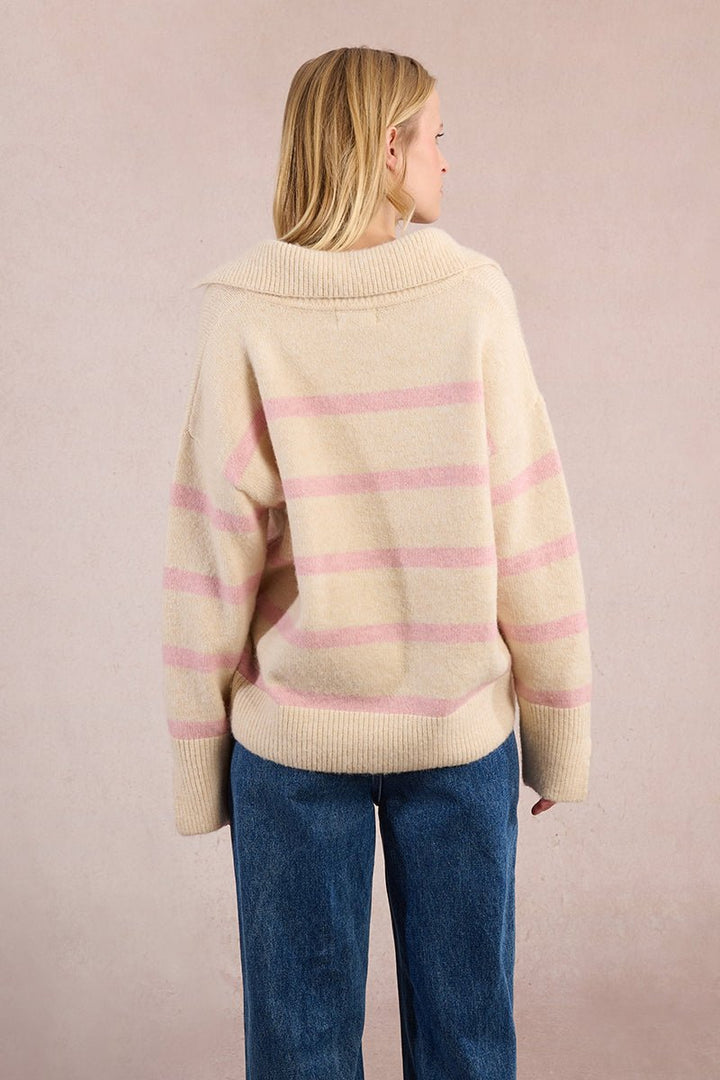 Molly Bracken Collared Sweater - Capri by Sunset & Co.