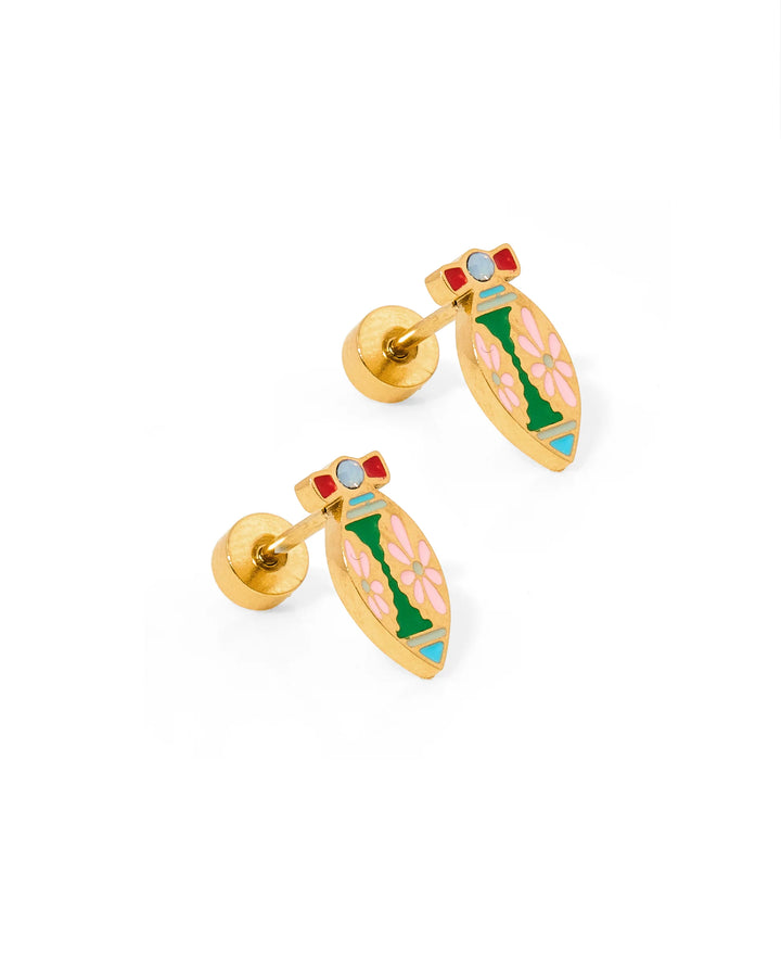 Linny Co Holiday Screwback Stud - Capri by Sunset & Co.