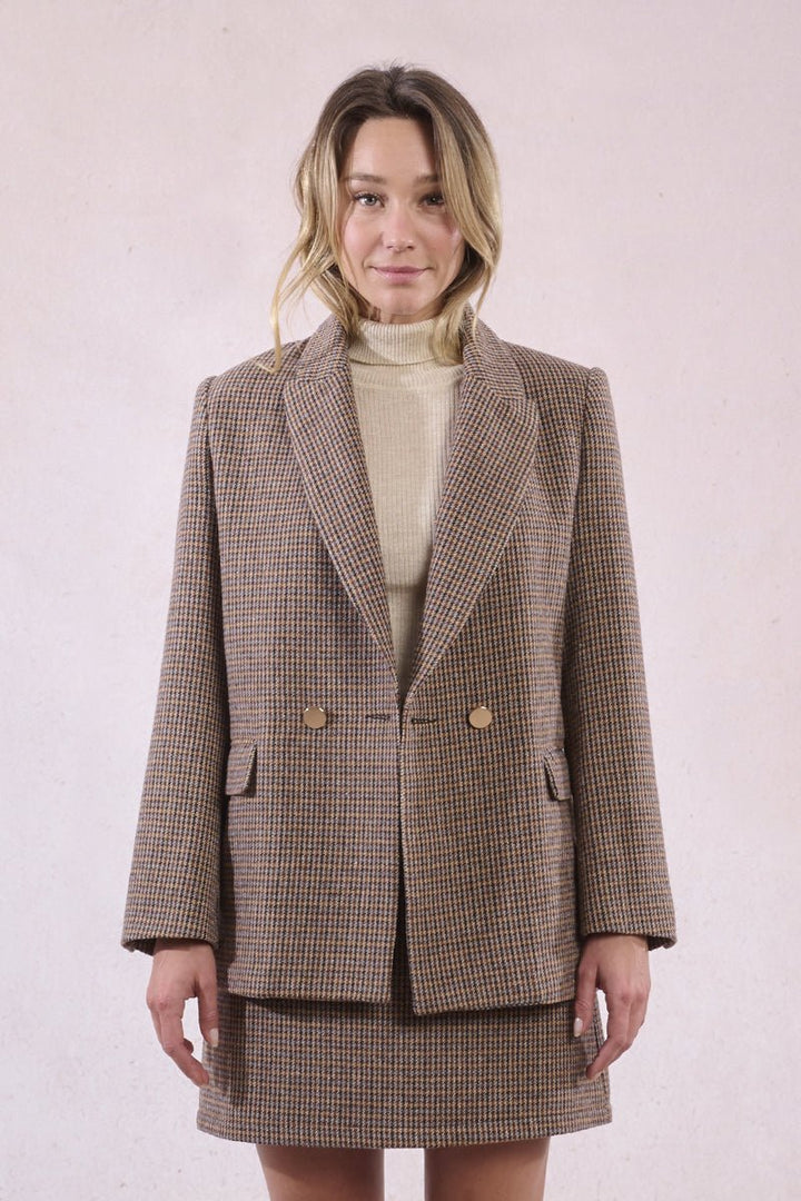 Molly Bracken Woven Blazer - Capri by Sunset & Co.