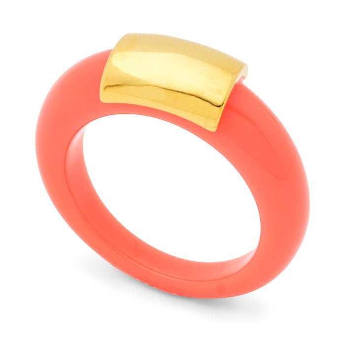 Lucas Jack Resin Signet Ring – Capri by Sunset & Co