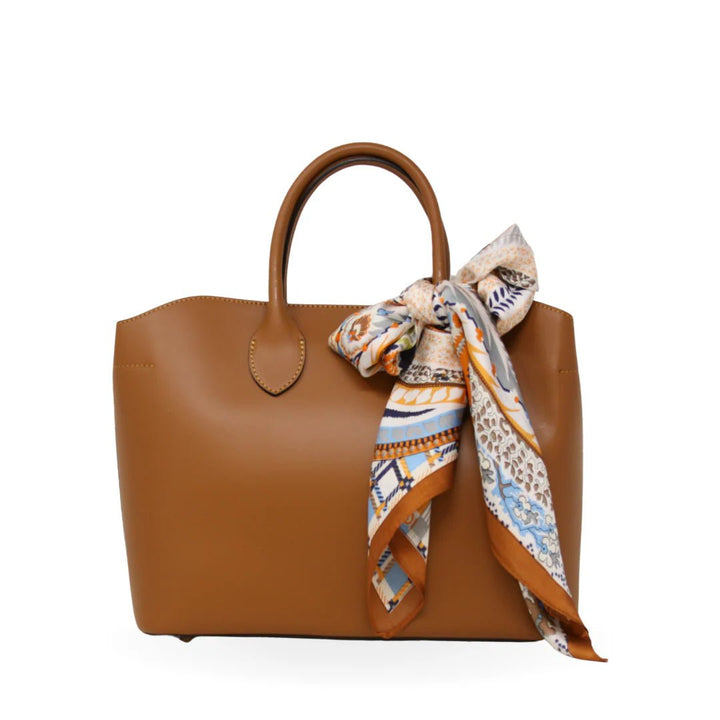 German Fuentes Leather Tote Bag - Capri by Sunset & Co.