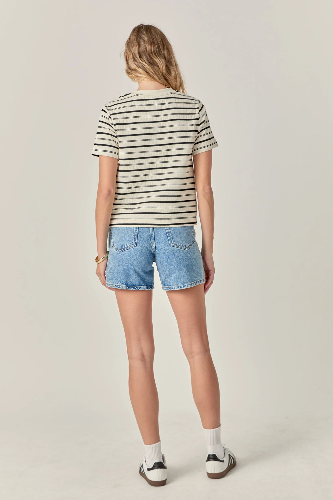 English Factory The Everyday Stripe Tee - Capri by Sunset & Co.