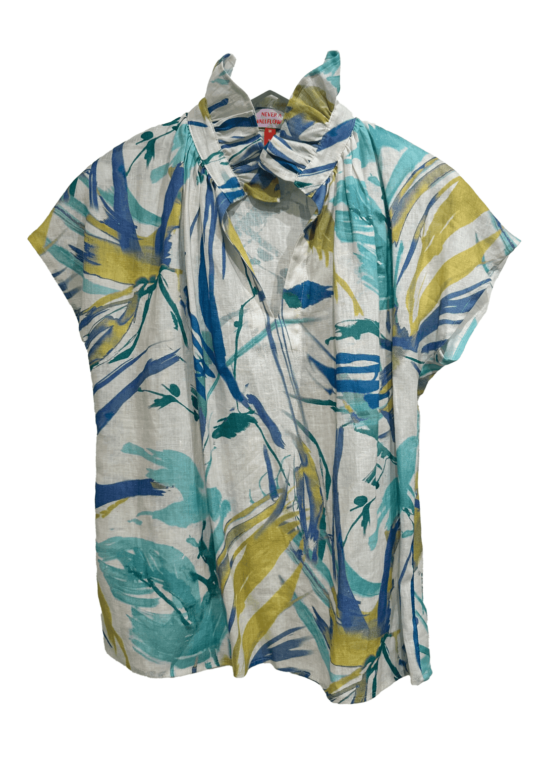 Never A Wallflower Vicki Short Sleeve Top - Capri by Sunset & Co.