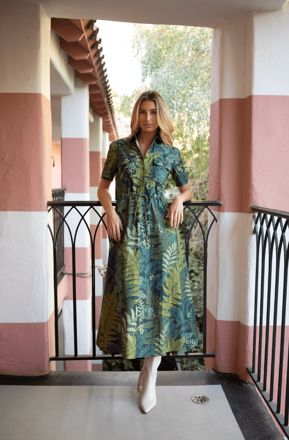 Never A Wallflower Kelli Short Sleeve Maxi Dress - Capri by Sunset & Co.