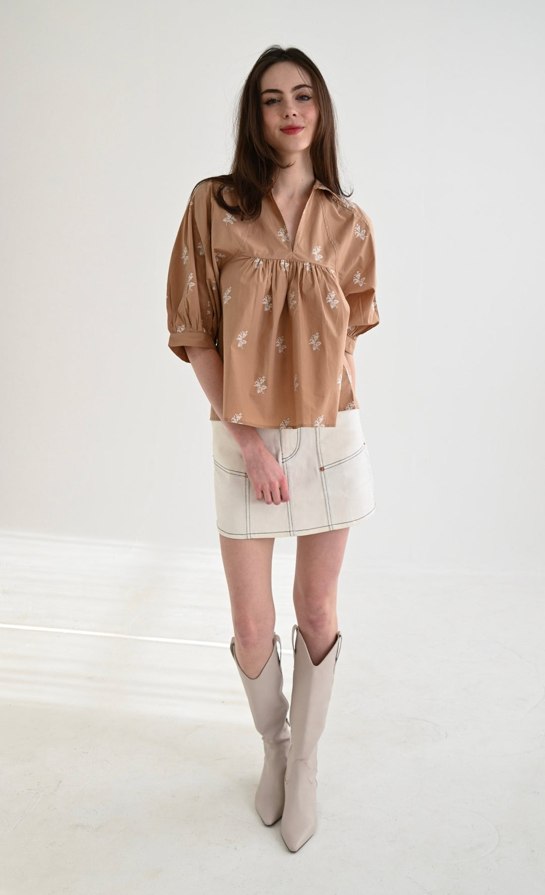 Never A Wallflower Laura Top - Capri by Sunset & Co.