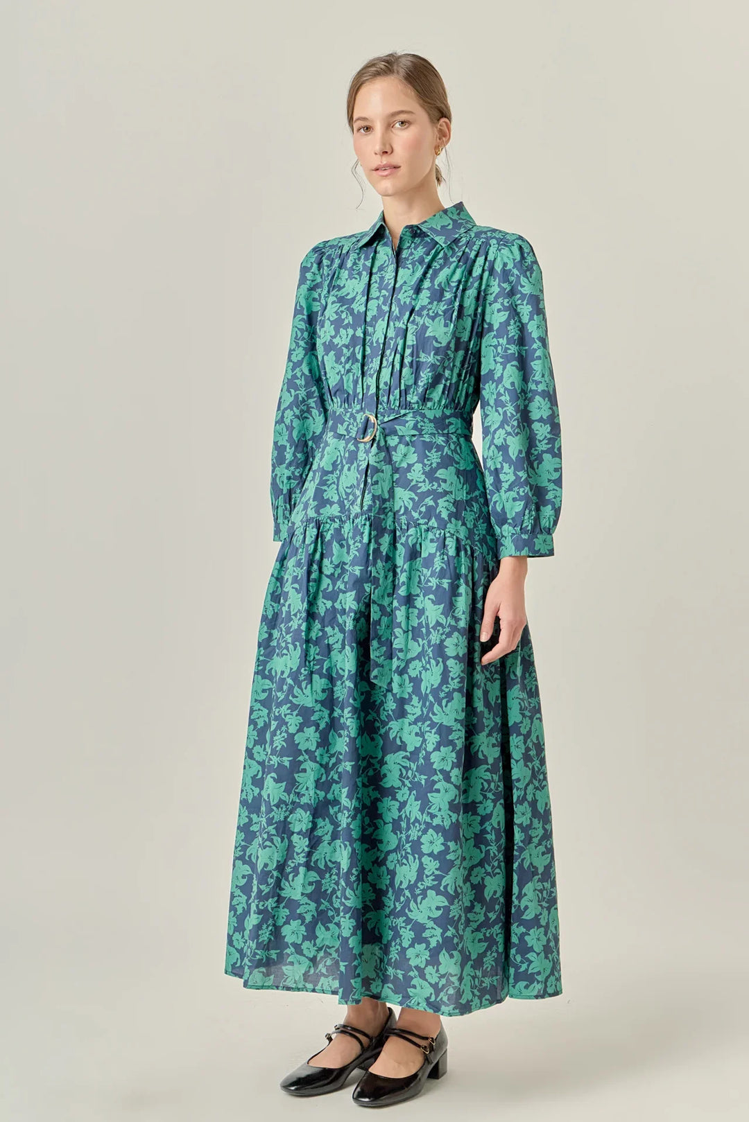 English Factory Fall Printed Midi Dress - Capri by Sunset & Co.