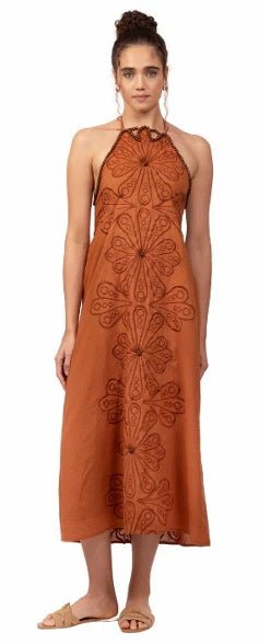 Ollari Autumn Ankle Dress - Capri by Sunset & Co.